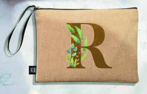 Bolso de mano letra r una pieza (diseño variado) (25×18×1 )
